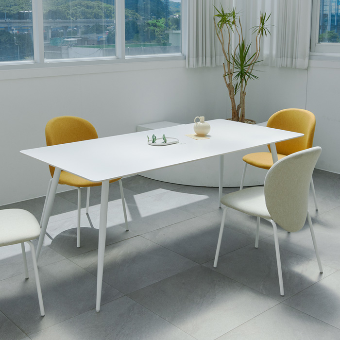 하모니 8인용 12T 직각 포세린 세라믹 식탁 테이블 W2000 CMN115C
